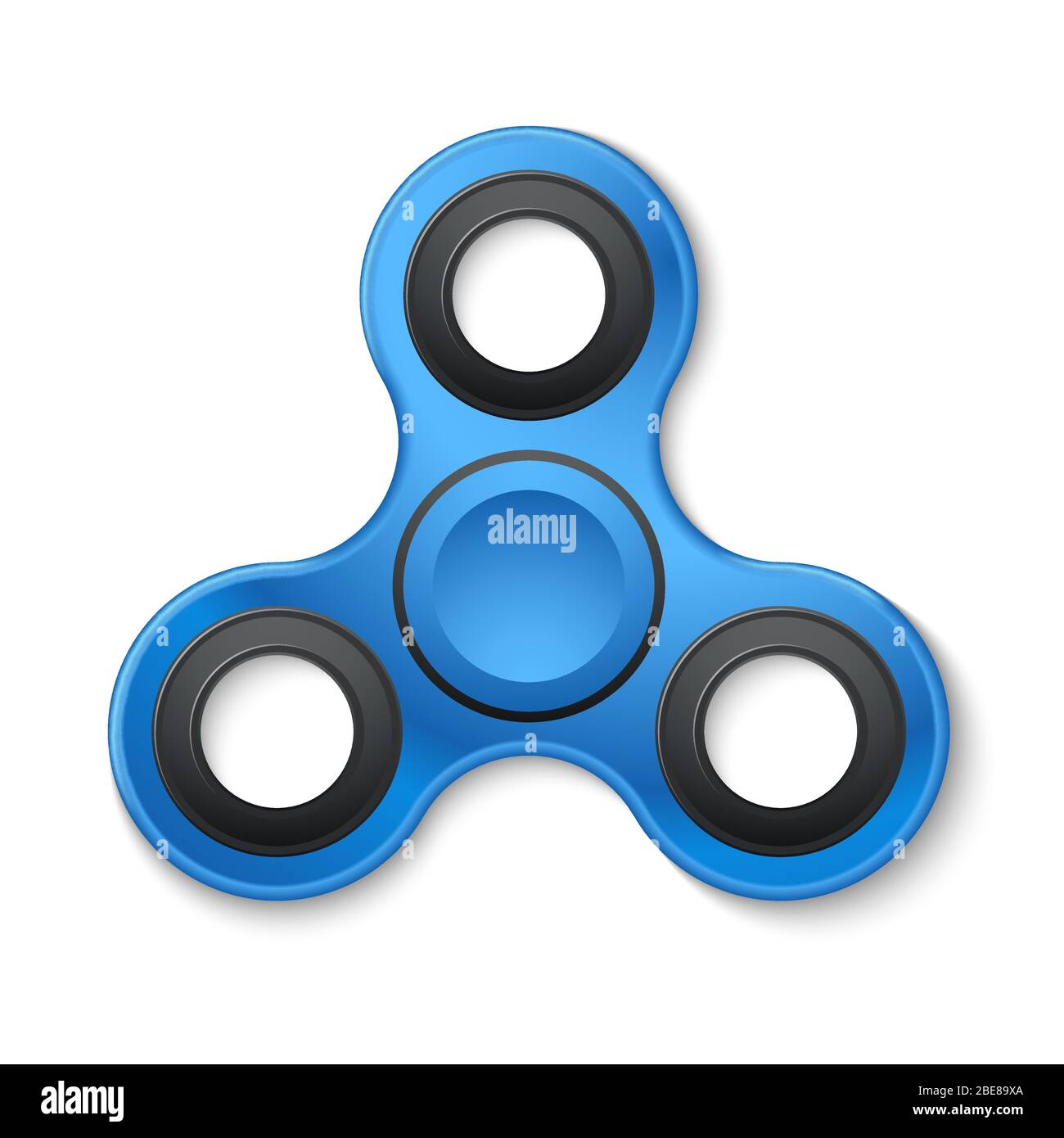 Illustrazione vettoriale giocattolo anti-stress con fidget in plastica. Fidget per la meditazione e anti-stress Illustrazione Vettoriale