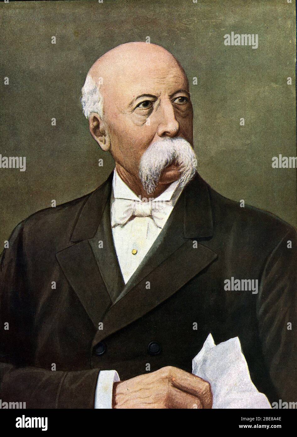 'Portrait de l'homme politique italien Francesco Crispi (1819-1901)' Illustration de Tancredi Scarpelli (1866-1937) tiree de 'Storia d'Italia' (Histoi Foto Stock