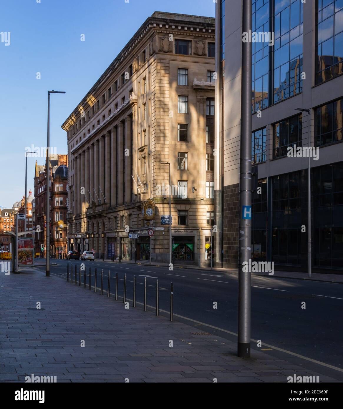 Glasgow, Bothwell Street, Scozia, Regno Unito, durante il blocco dei coronavirus, covid-19. Foto Stock