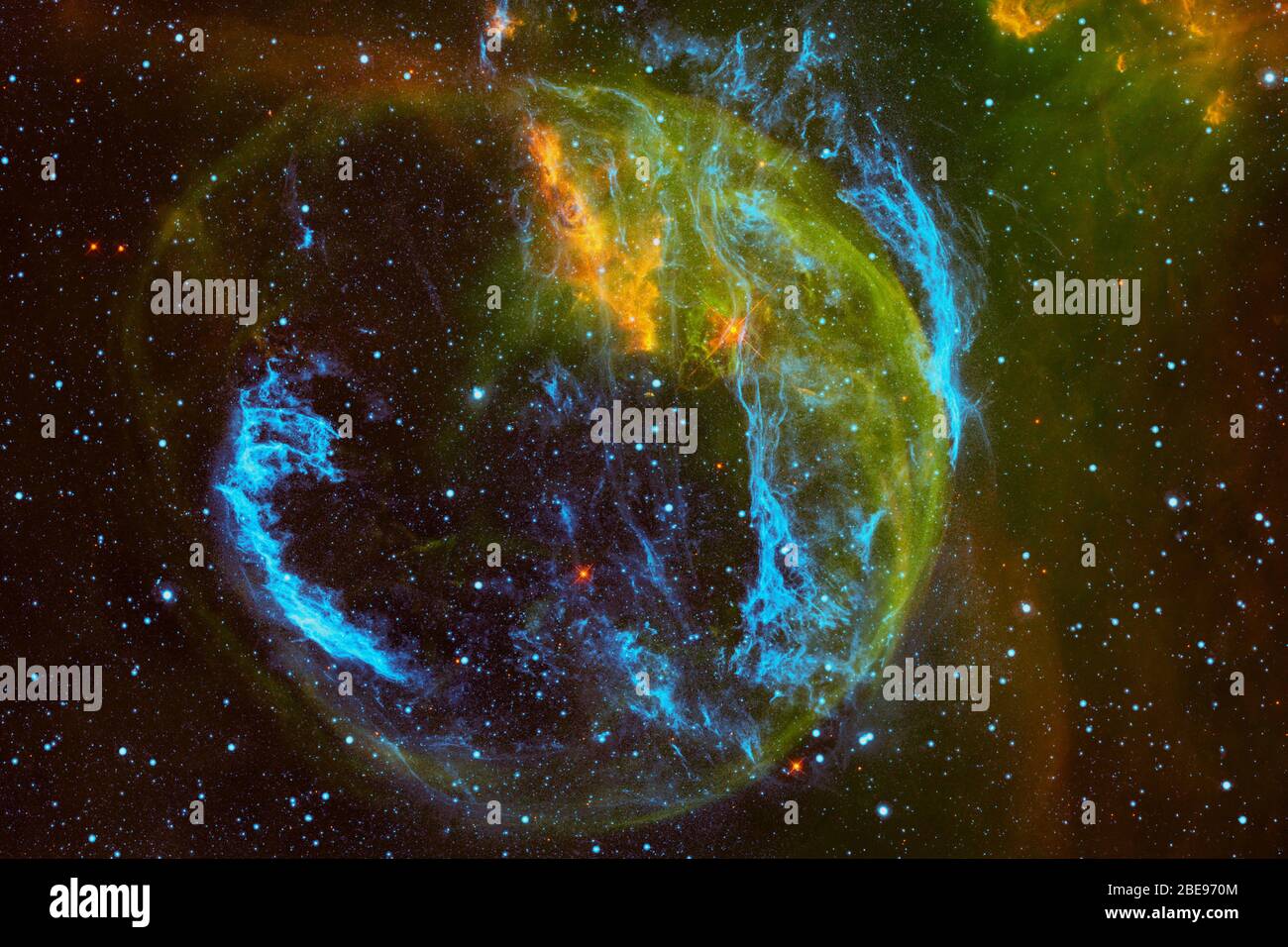 Cluster di stelle nello spazio profondo. Via Lattea. Gli elementi di questa immagine fornita dalla NASA. Foto Stock