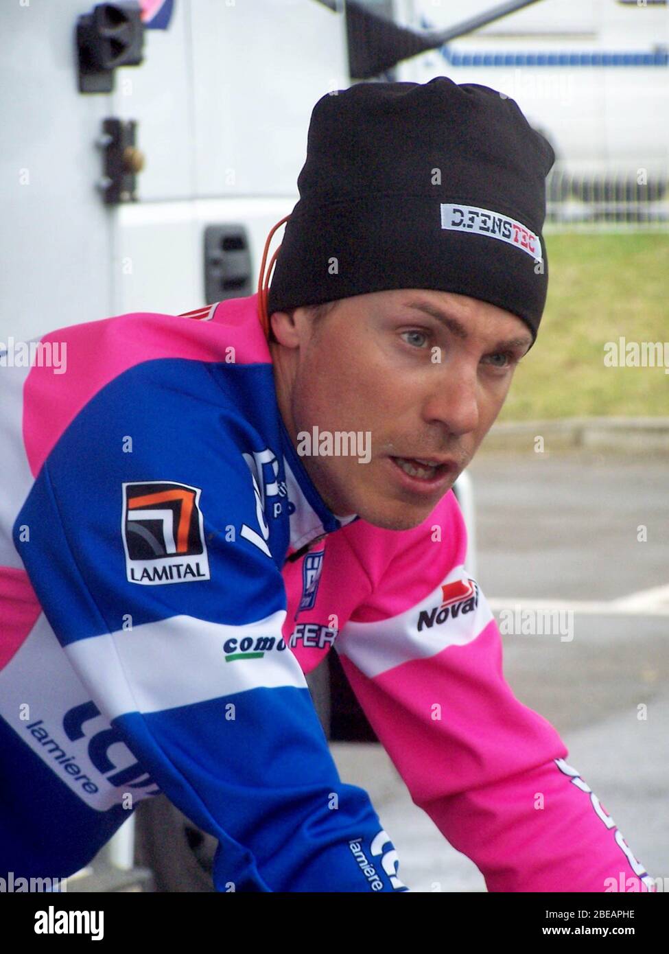 Damiano Cunego di Lampre durante la Parigi - Nizza 2008, gara ciclistica Prologue, Amilly clm (4,6 km) il 09 marzo 2008 ad Amilly, Francia - Foto Laurent Lairys / DPPI Foto Stock