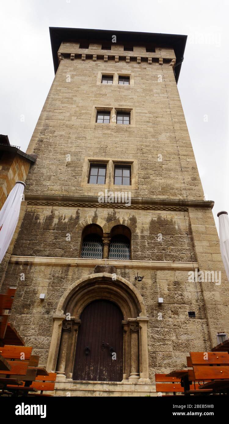 Hohenloheturm auf teste Wachsenburg, Amt Wachsenburg, Thüringen, Deutschland Foto Stock