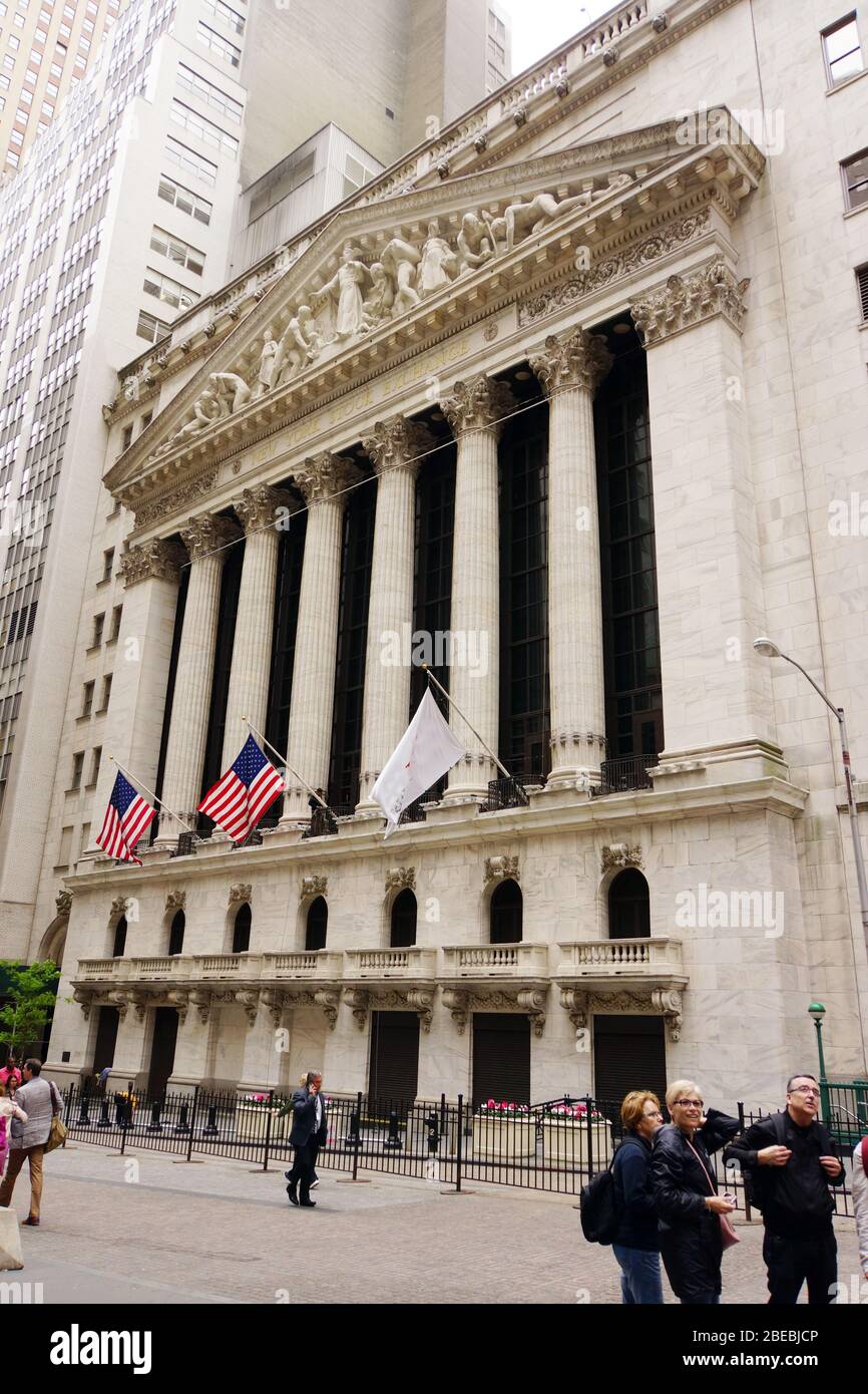 Börse New York Stock Exchange, New York City, Stati Uniti d'America Foto Stock