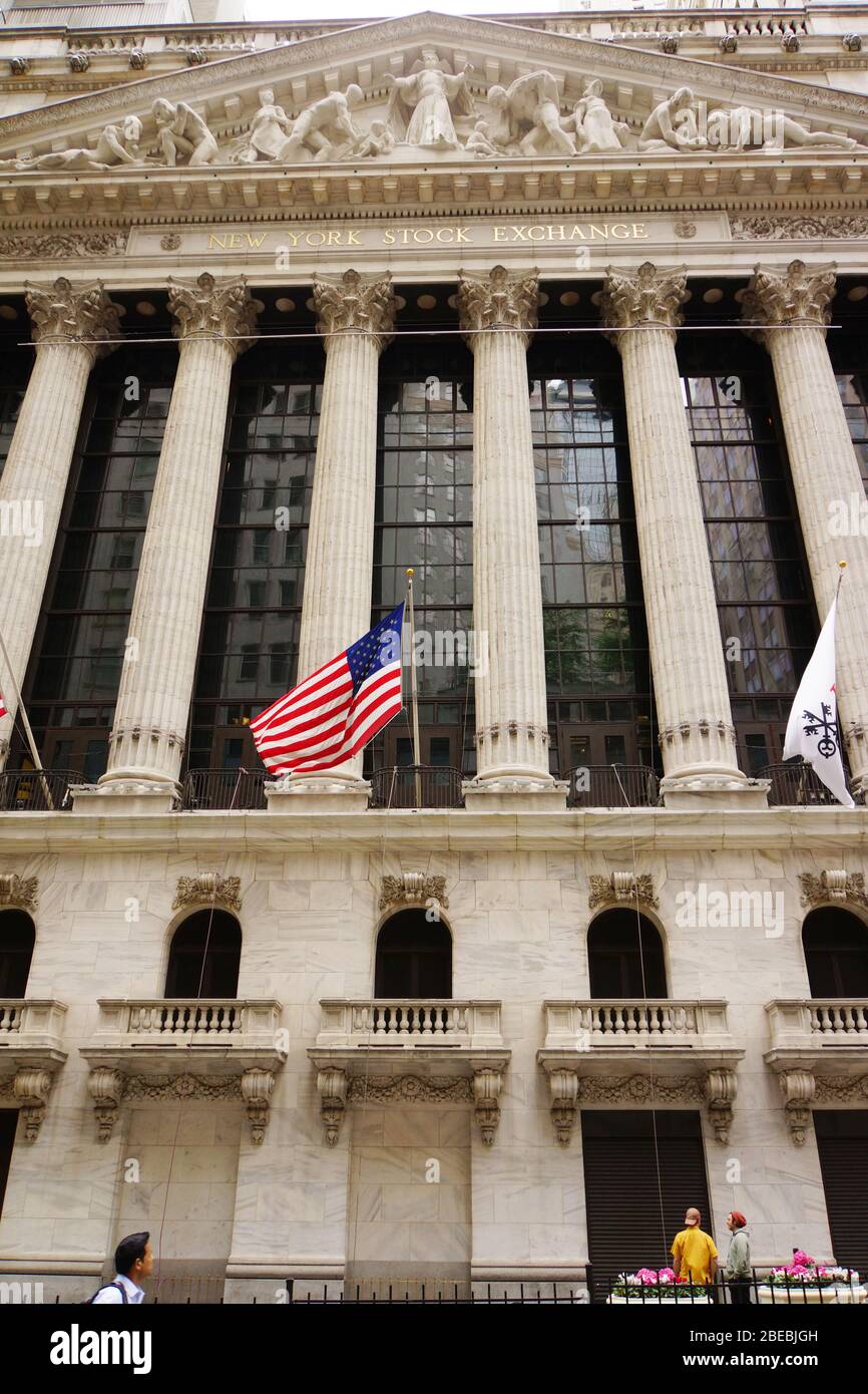 Börse New York Stock Exchange, New York City, Stati Uniti d'America Foto Stock