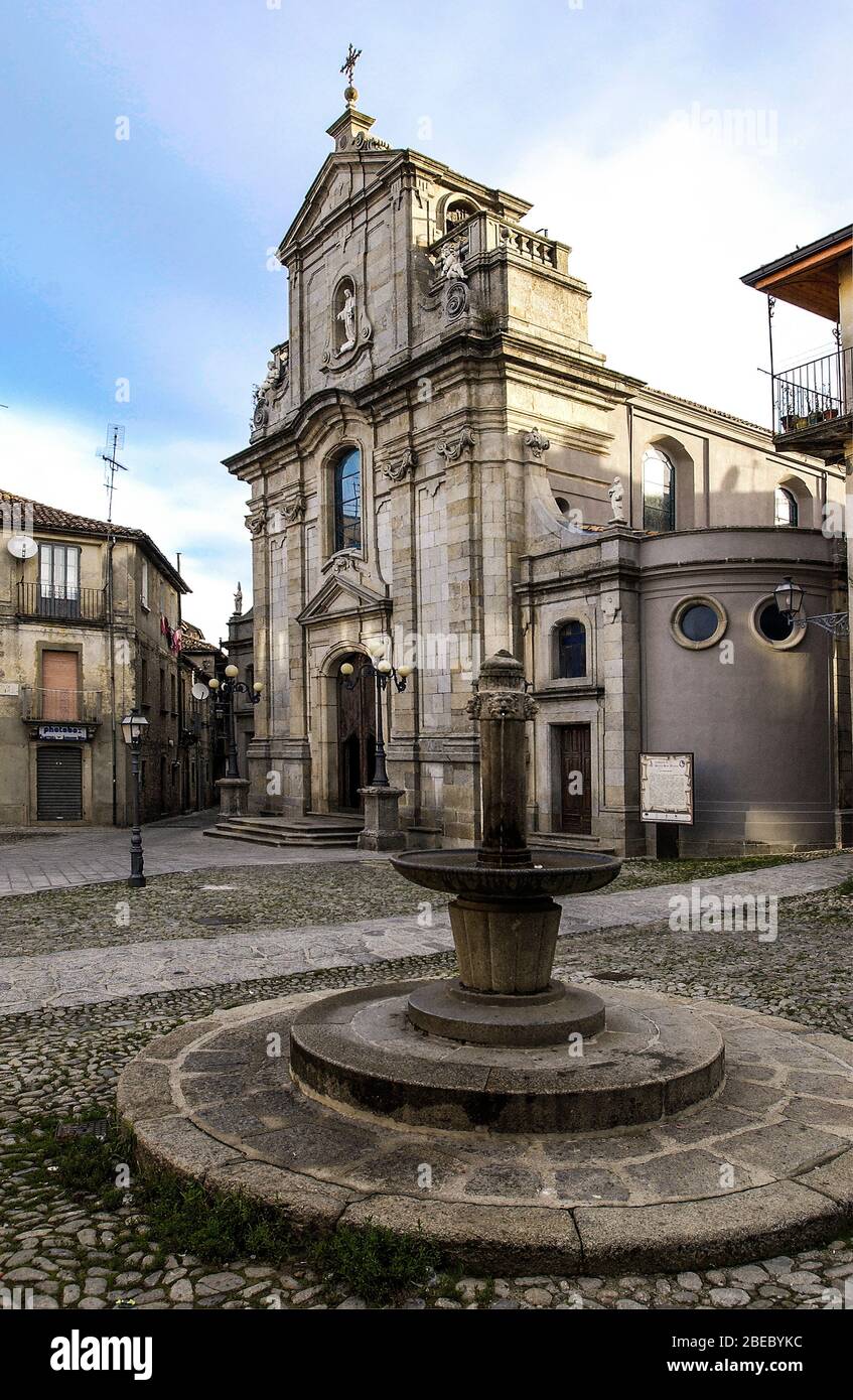 Italia Calabria - Serra san Bruno - Chiesa Matrice o San Biagio Foto Stock