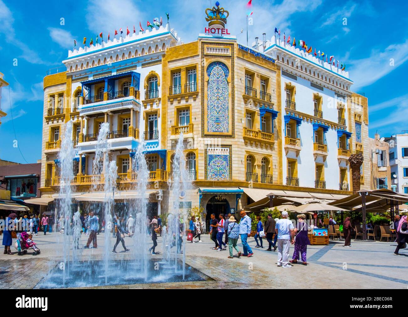 Facciata dell'hotel. Foto Stock