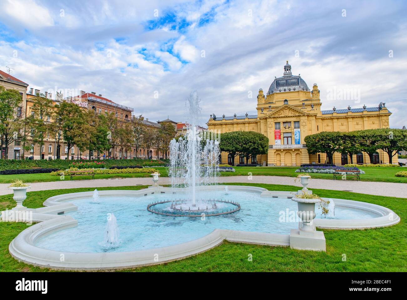 Padiglione d'Arte, galleria d'arte a Zagabria, Croazia Foto Stock
