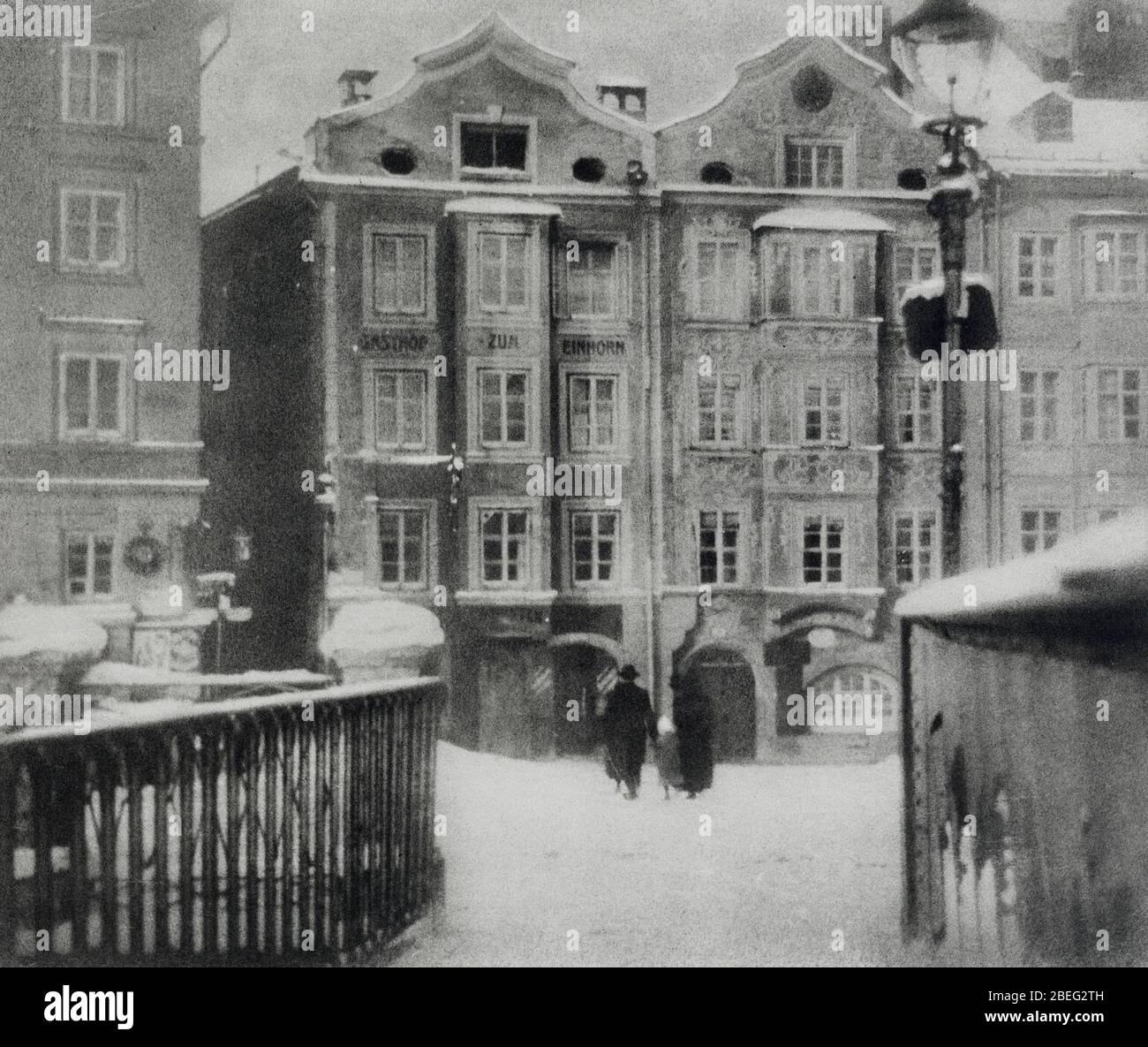 Heinrich Kühn - Innsbrucker Ansicht. Foto Stock