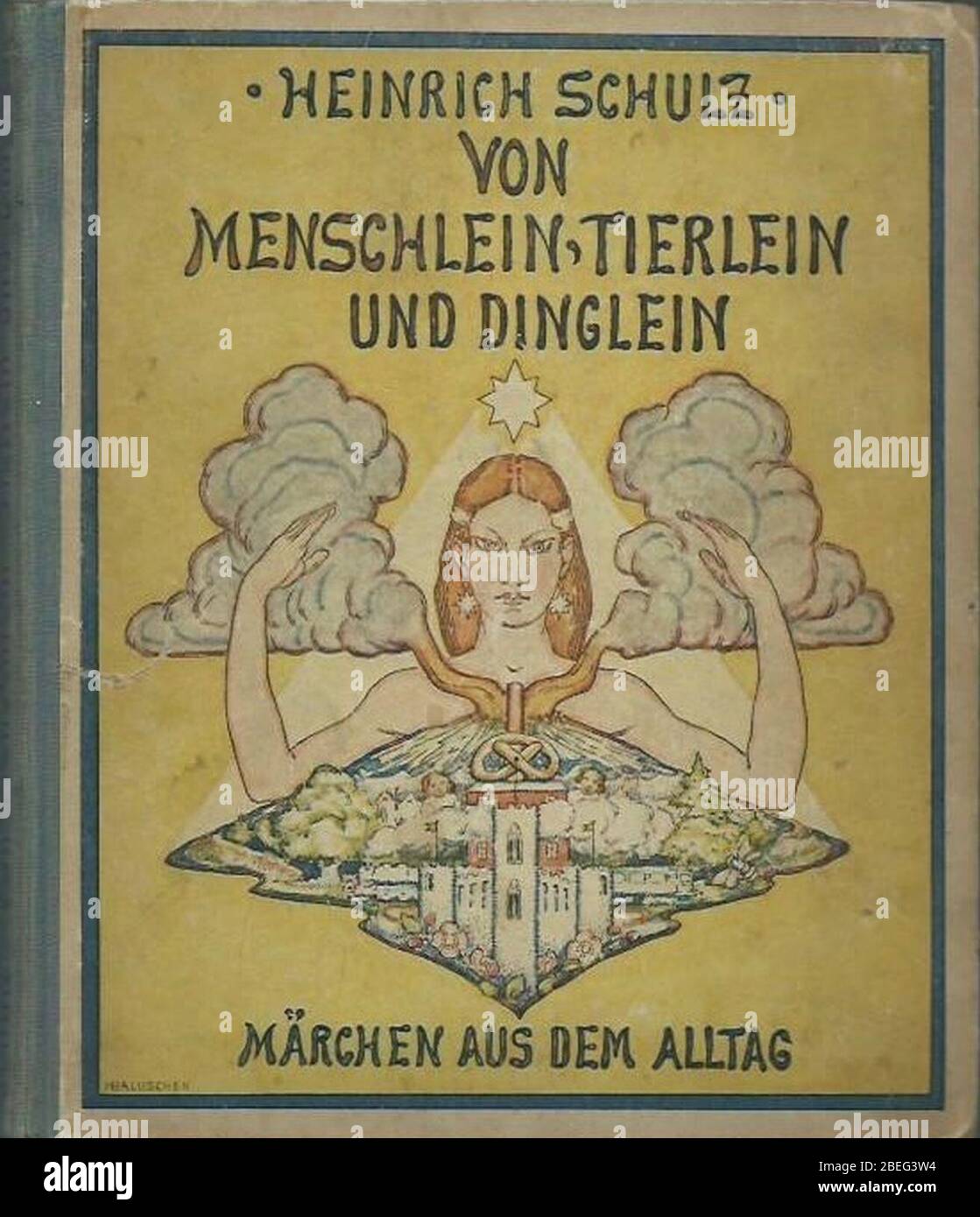 Heinrich Schulz - von Menschlein, Tierlein und Dinglein. Märchen aus dem Alltag, 1924. Foto Stock