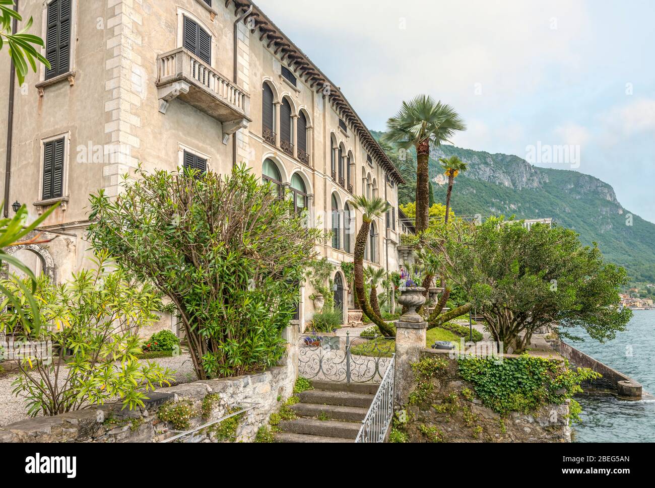 Giardino Botanico Di Villa Monastero, Varenna, Lombardia, Italia Foto Stock