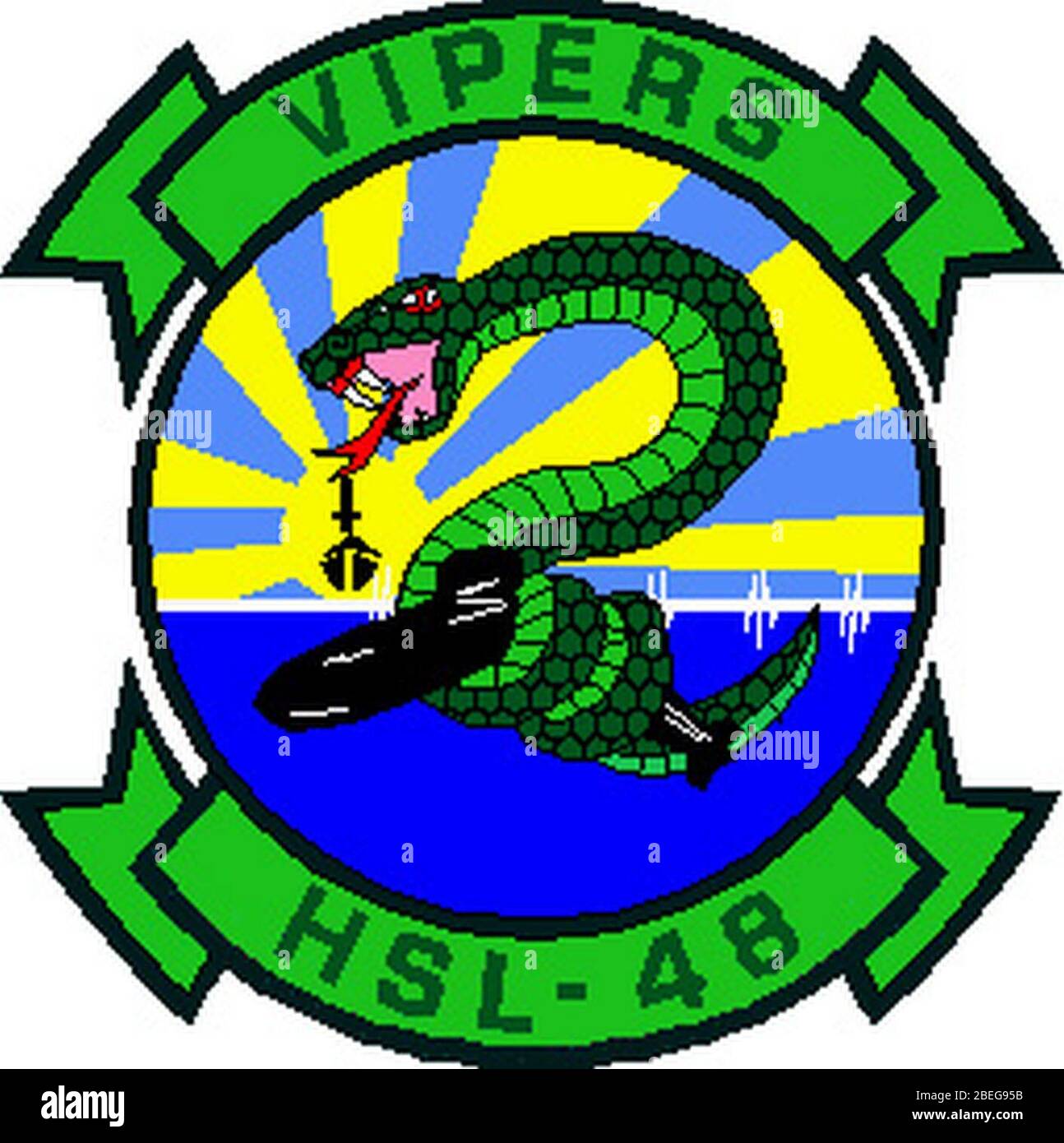 Elicottero Anti-Submarine Squadron 48 (Light) (United States Navy - insignia). Foto Stock