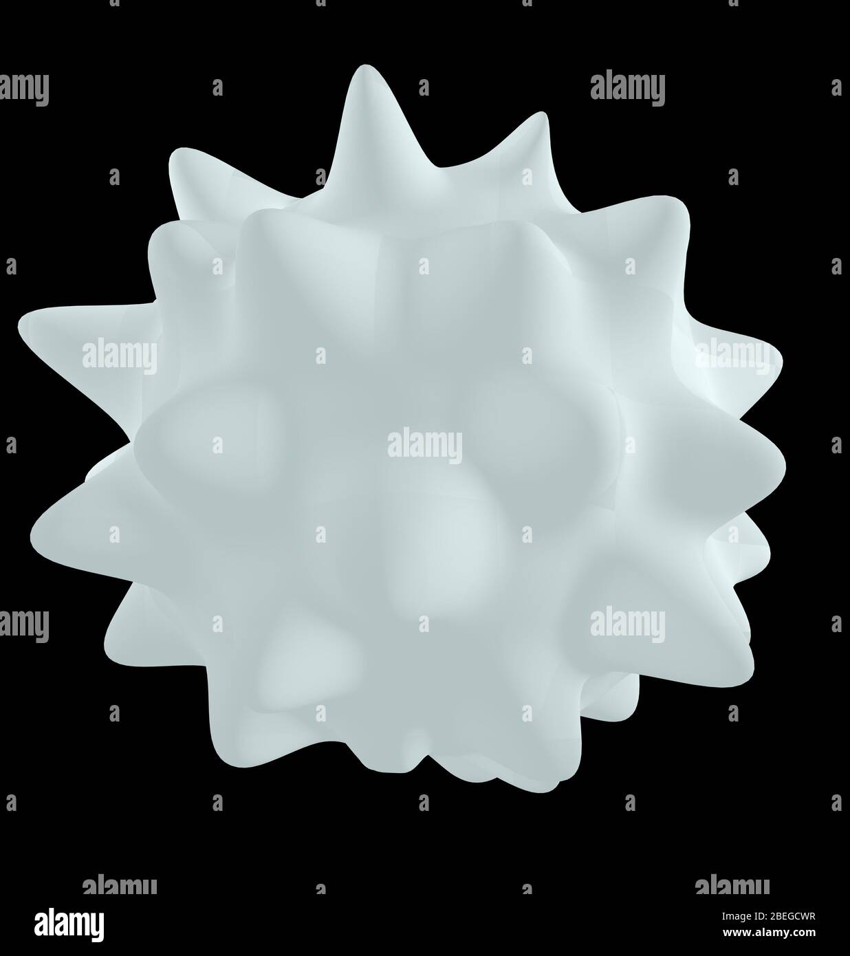 Globuli bianchi, illustrazione 3D Foto Stock