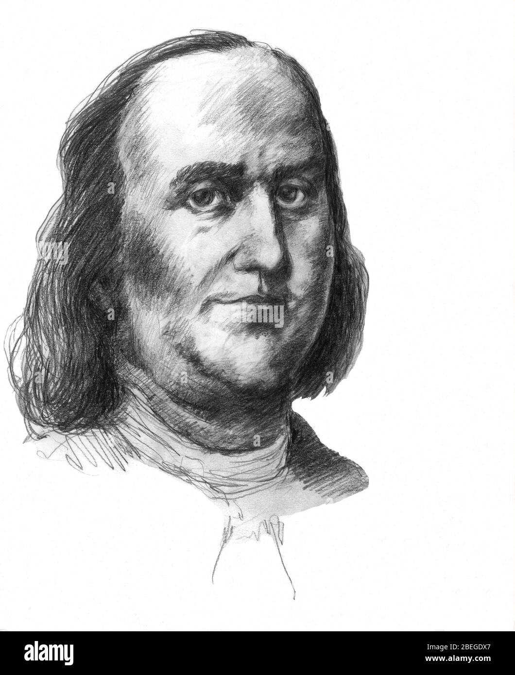 Benjamin Franklin, American Polymath Foto Stock