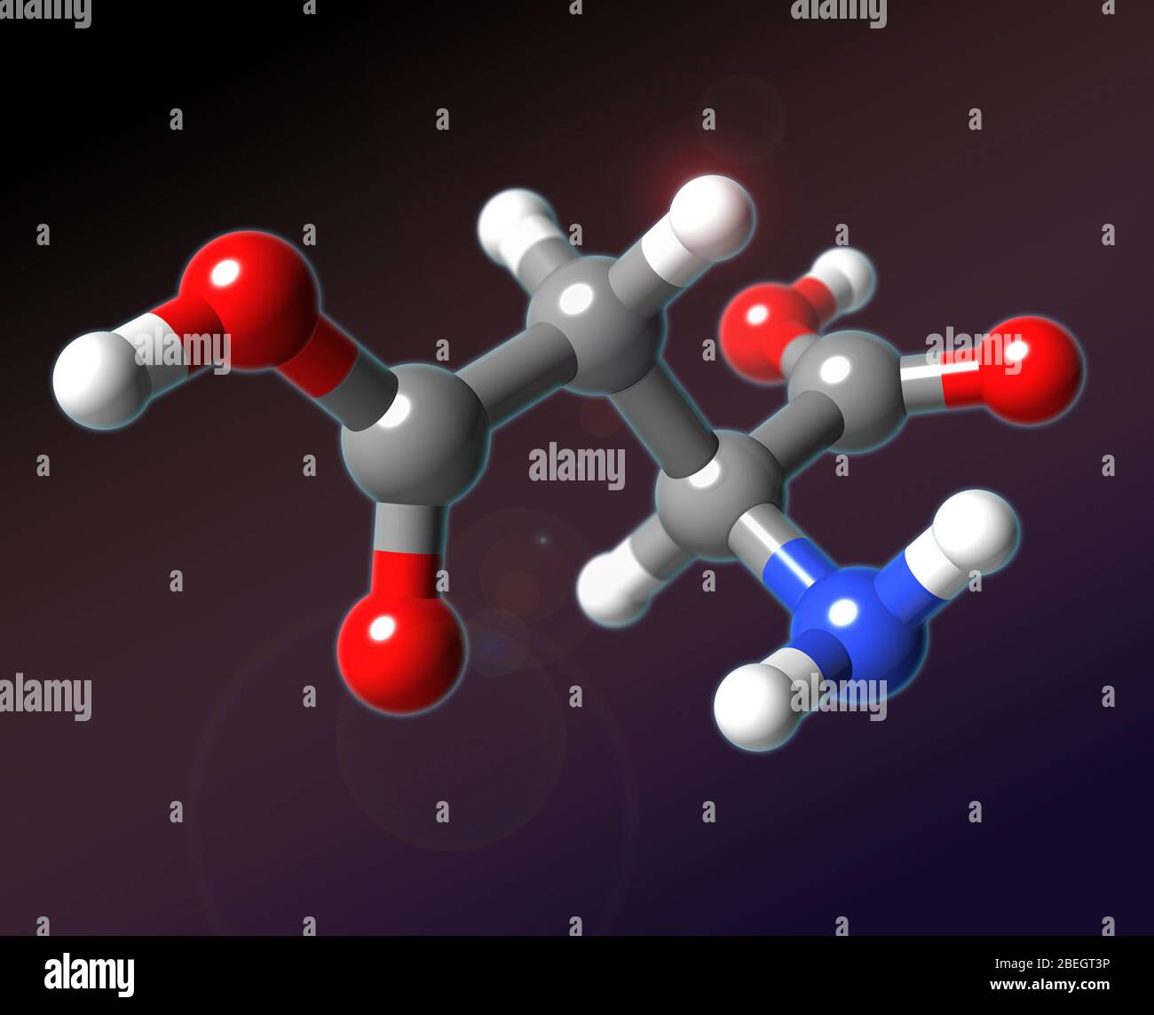 Acido aspartico Foto Stock