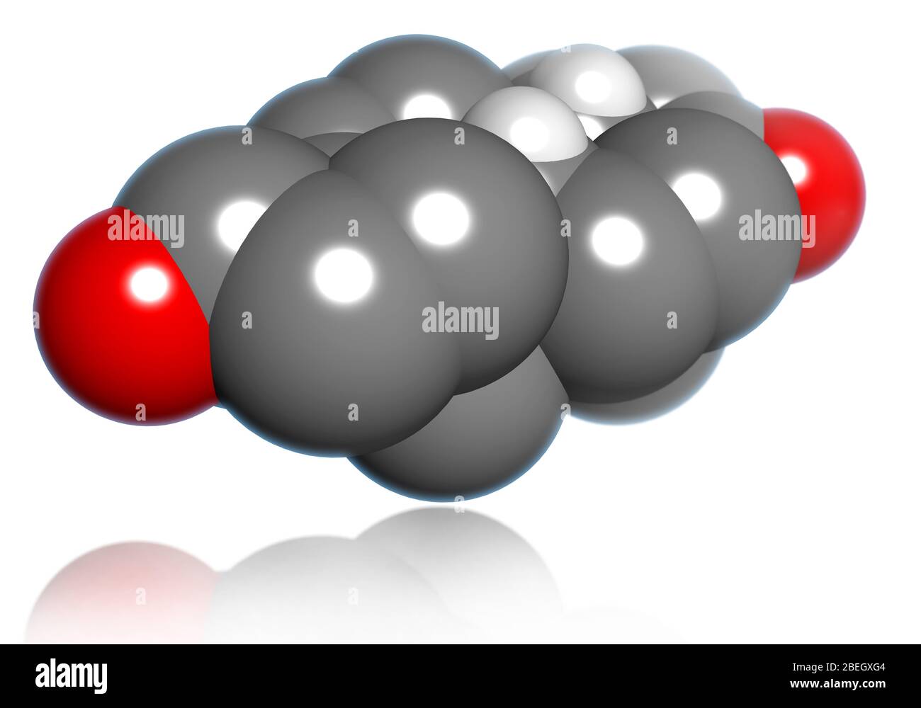 Modello molecolare deidroepiandrosterone Foto Stock