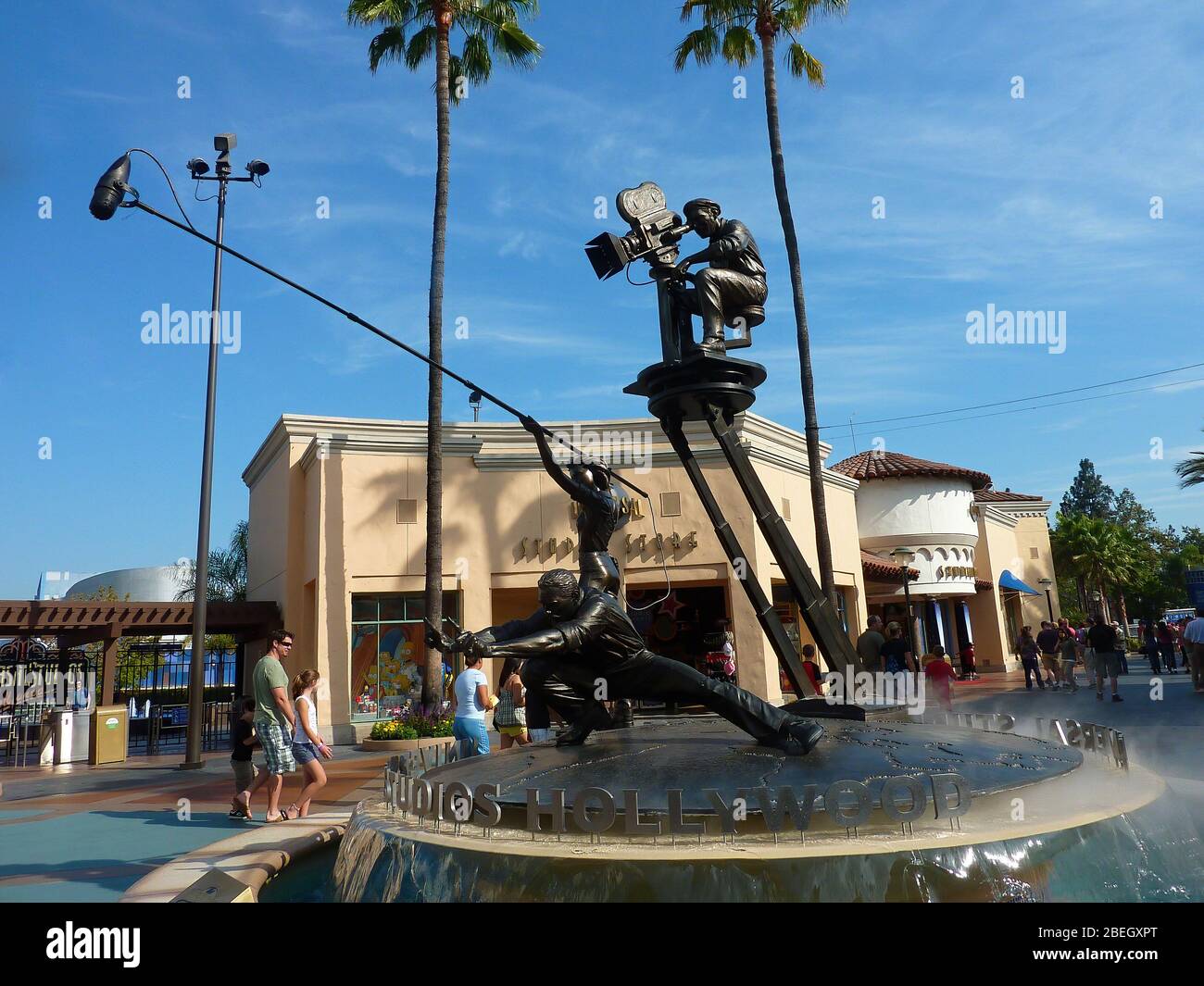 Los Angeles, 21 AGOSTO 2009 - Demo speciali sul palco degli Universal Studios di Hollywood Foto Stock