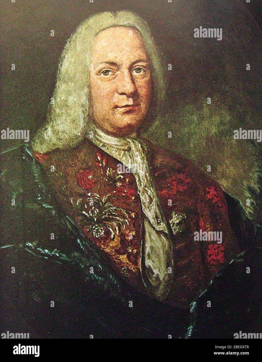 Henrik König (1676-) della compagnia svedese dell'India orientale. Foto Stock