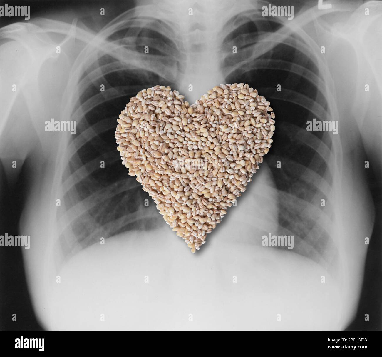 Cuore sano alimentare Foto Stock