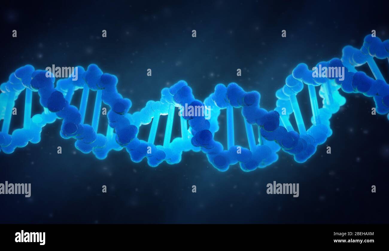Illustrazione del DNA Foto Stock
