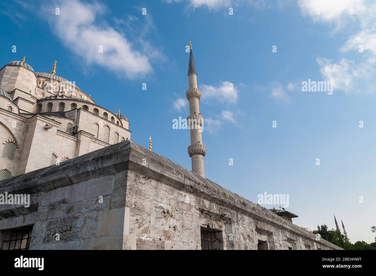 Moschea Blu, Sultanahmed Camii dettagli architettonici a Istanbul, Turchia Foto Stock