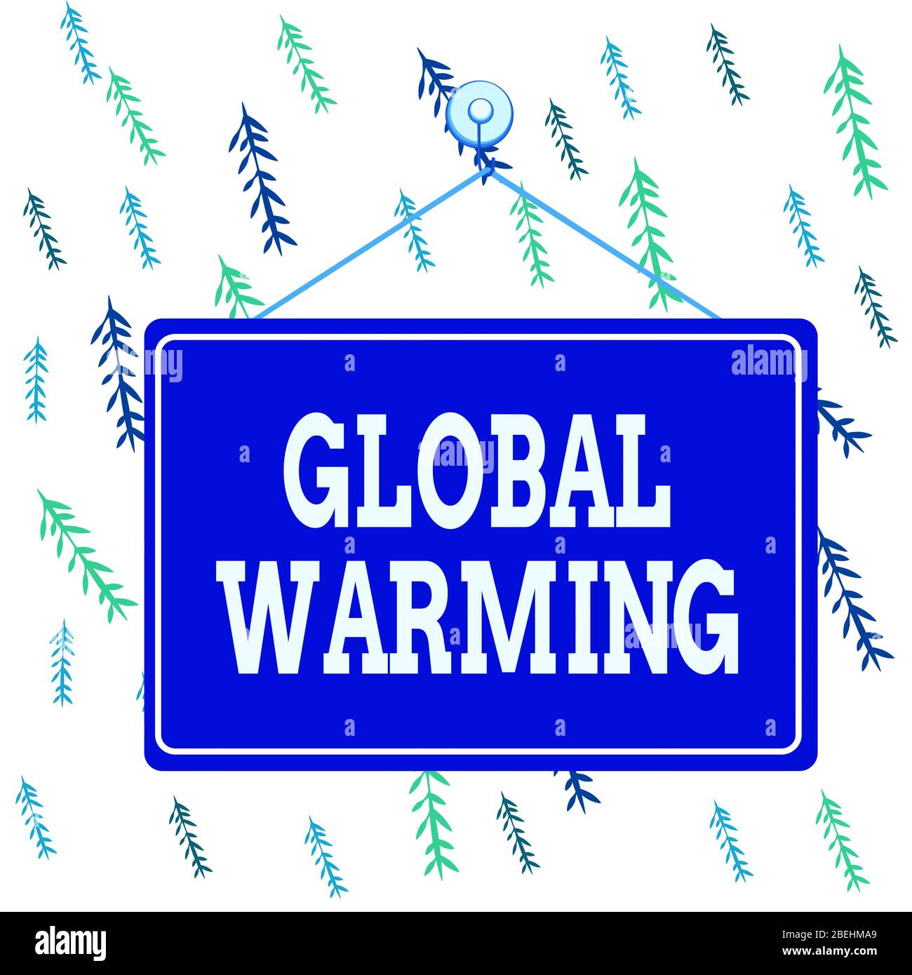 Scrittura A Mano Global Warming. Foto concettuale aumento graduale della temperatura della terra s è atmosfera Promemoria memo Colorato bordo vuoto b Foto Stock