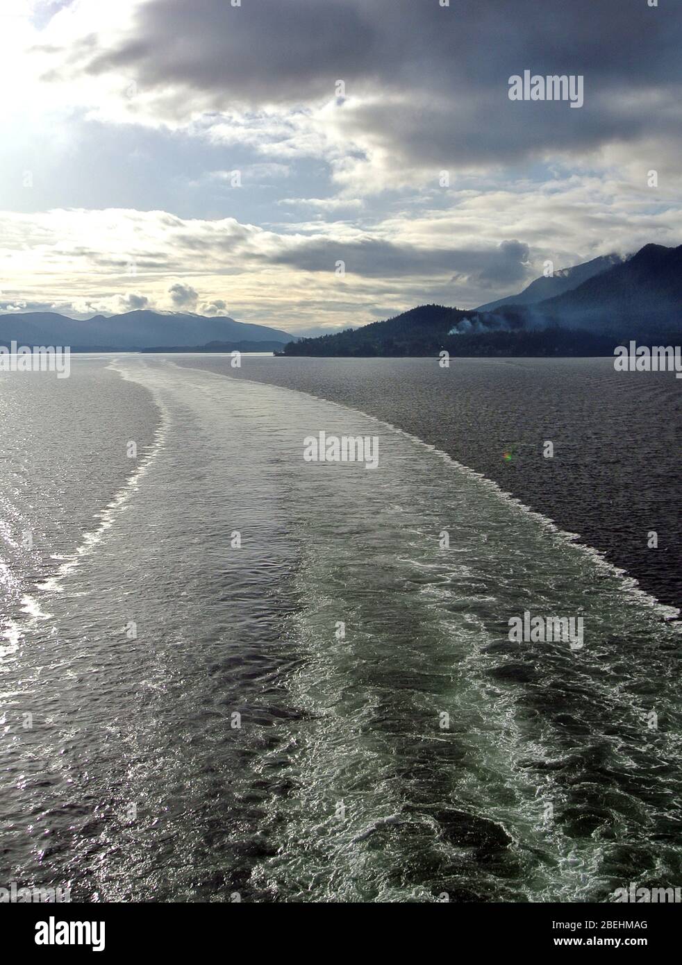 scia di grande principessa su passaggio interno alaska Foto Stock