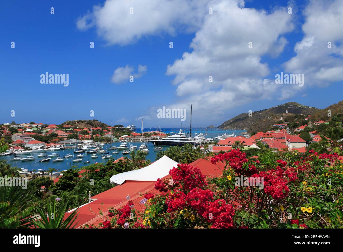 Gustavia, San Barts, Caraibi Foto Stock