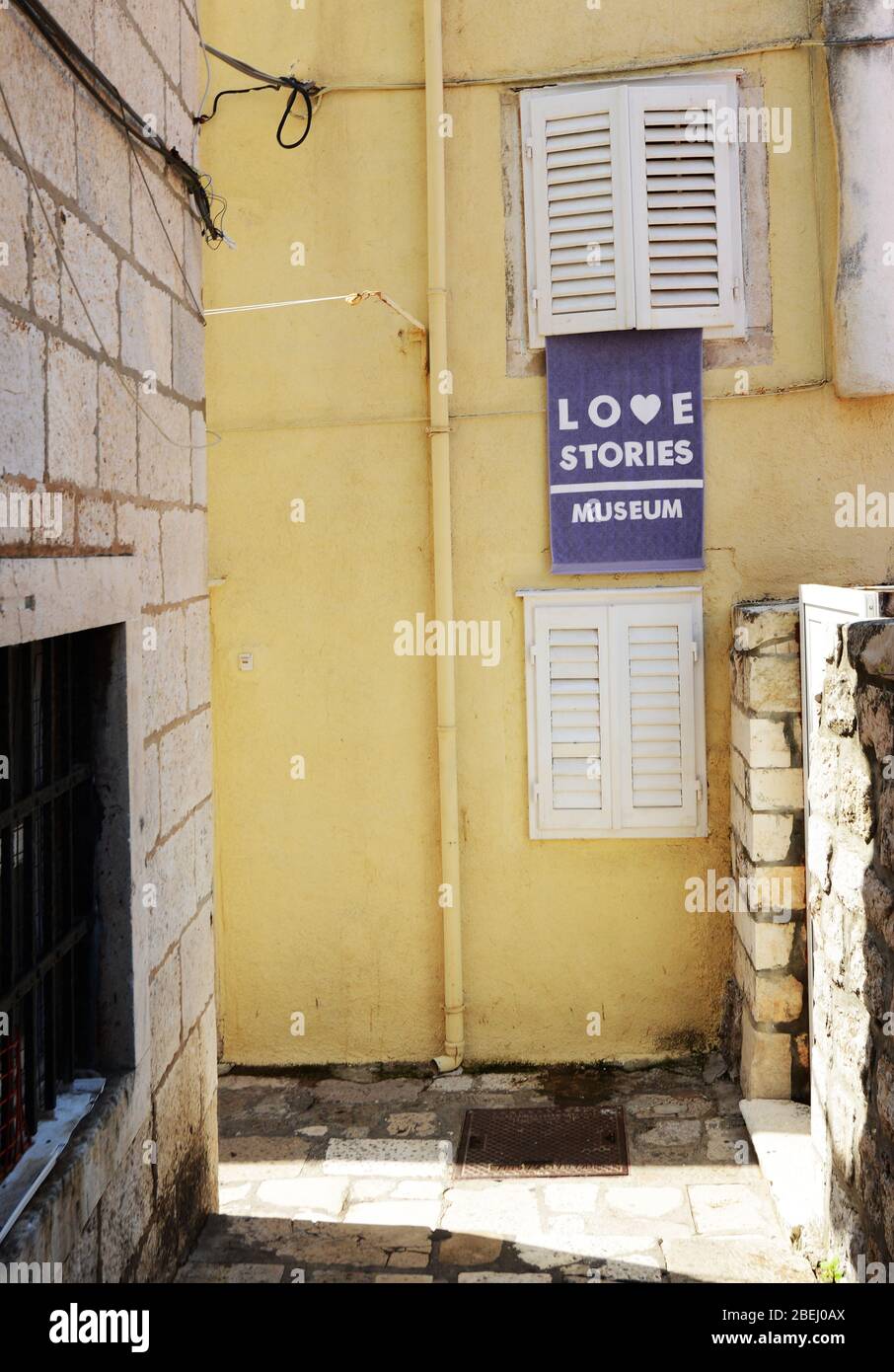Museo delle storie d'amore a Dubrovnik. Foto Stock