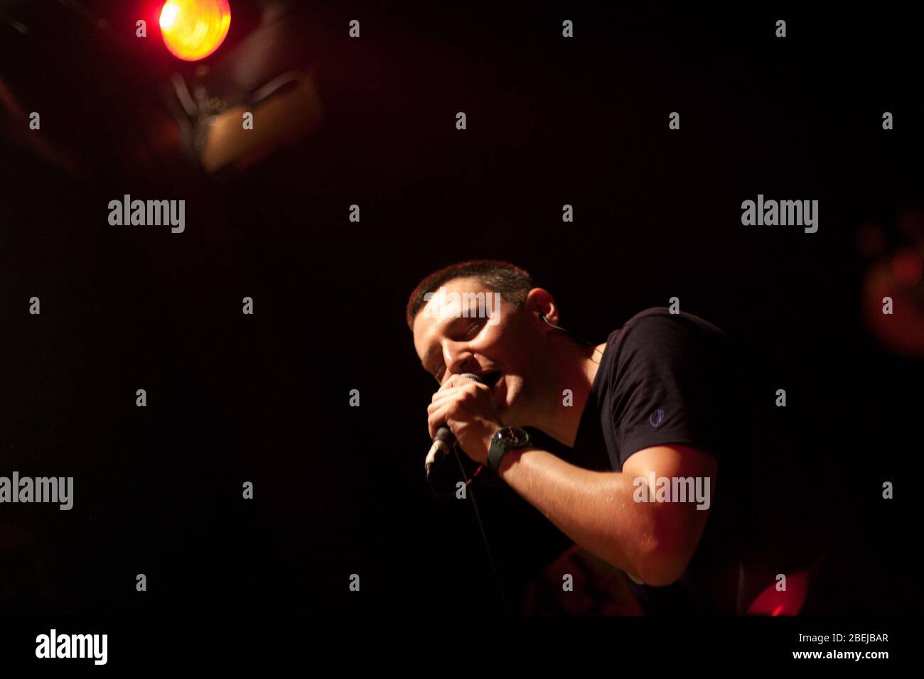 Czestochowa, Polonia - 7 febbraio 2014: Club musicale Teatr dalla Polonia, TFP (Teatro dalla Polonia) concerto del rock, blues e reggae band polacca Foto Stock