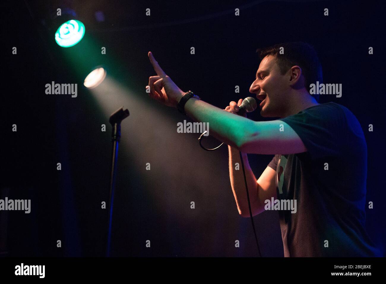 Czestochowa, Polonia - 7 febbraio 2014: Club musicale Teatr dalla Polonia, TFP (Teatro dalla Polonia) concerto del rock, blues e reggae band polacca Foto Stock