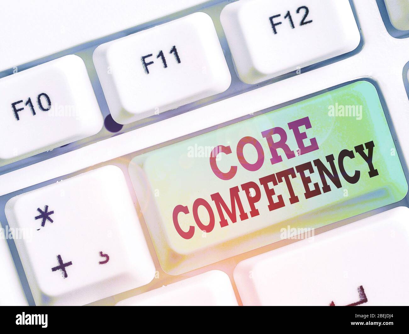 Competenza Principale Del Testo Di Scrittura A Mano. Foto concettuale combinazione armonizzata di risorse e competenze multiple Foto Stock