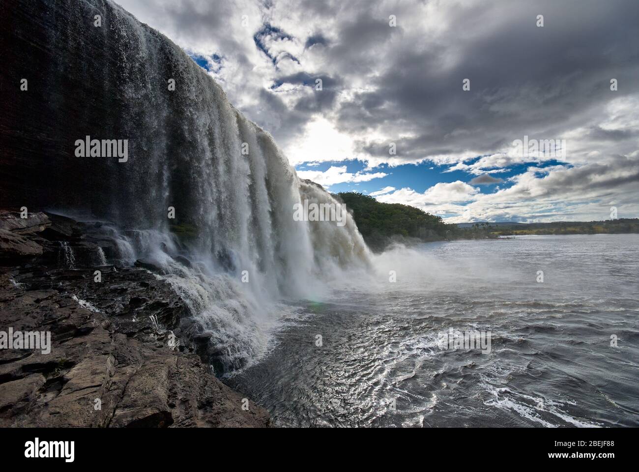 Cascate di El Sapo, Canaima NATIONAL PARK, Venezuela, Sud America, America Foto Stock