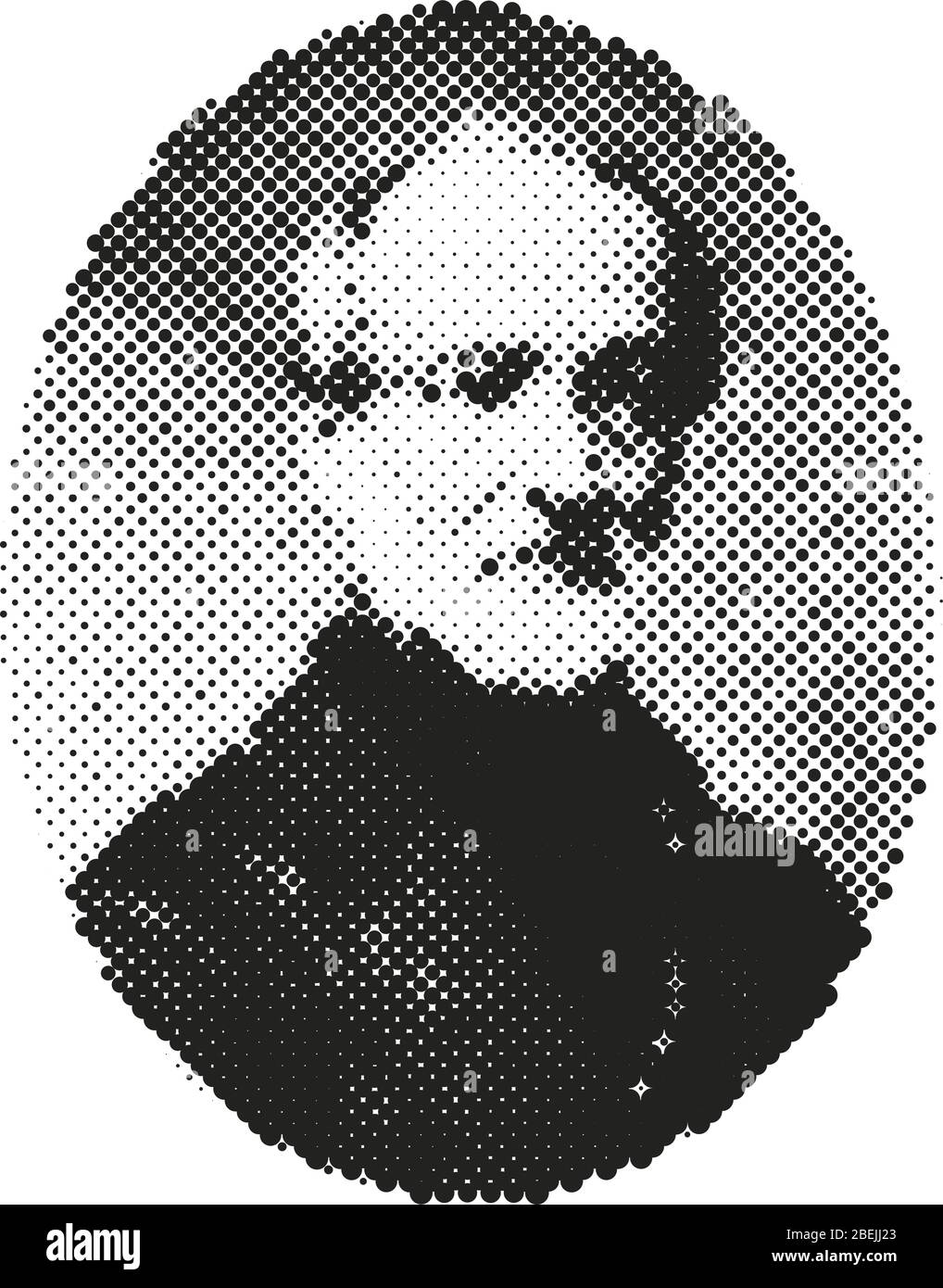 Giuseppe Mazzini uomo storico italiano del Risorgimento, illustrazione vettoriale Illustrazione Vettoriale