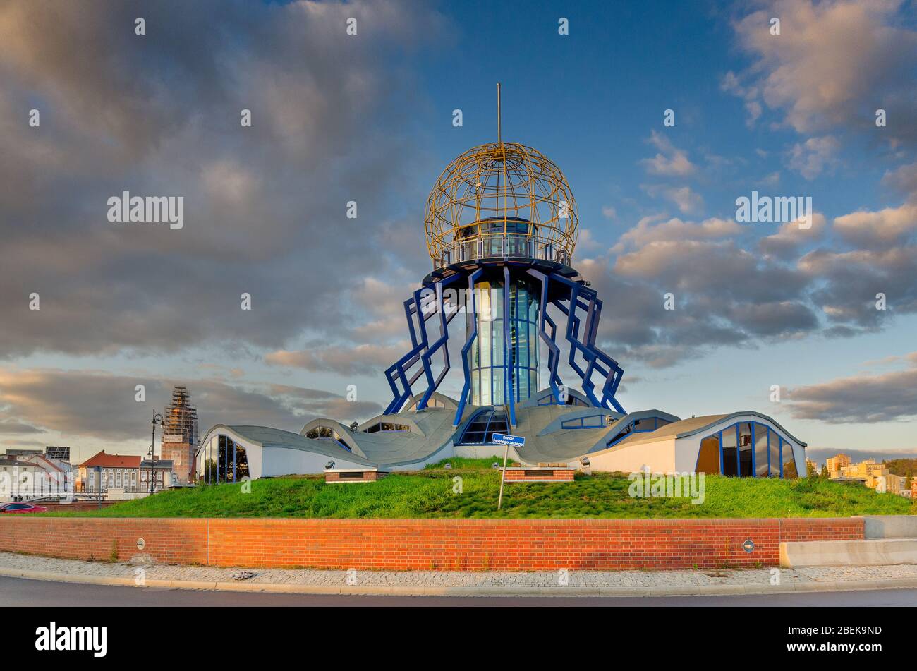 Gorzow Wielkopolski, ger.: Landsberg an der Warthe, provincia di Lubusz, Polonia. Una torre di osservazione chiamata Spider. Foto Stock