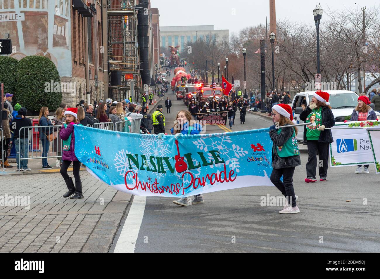 2019 Nashville parata di Natale Foto Stock