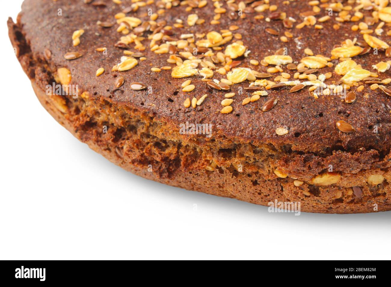 Pane di segale cosparso di cereali Foto Stock