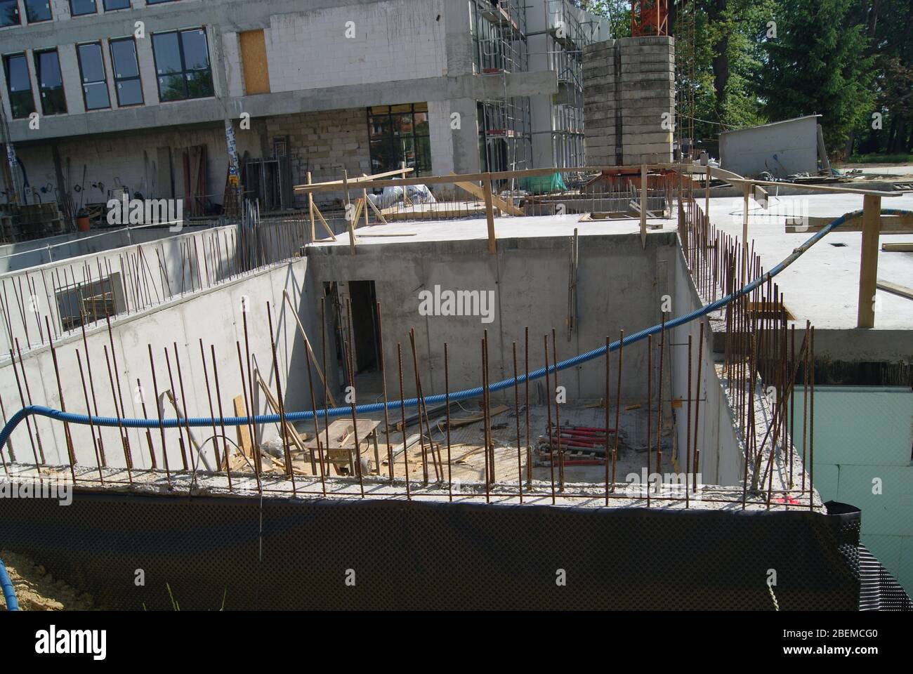 Chantier d'un Hôtel en Poogne Foto Stock