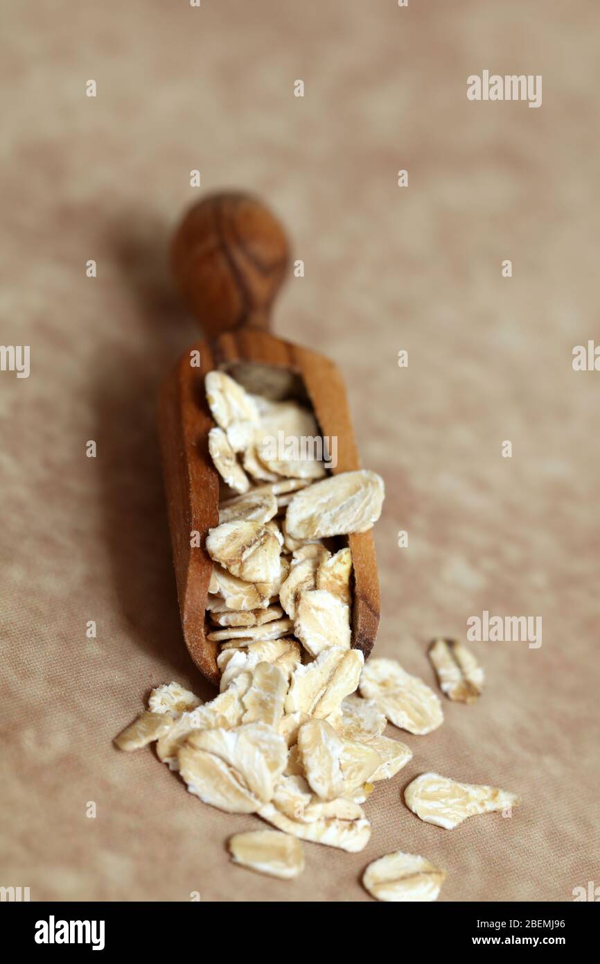 Cereali da colazione con farinata d'avena Foto Stock