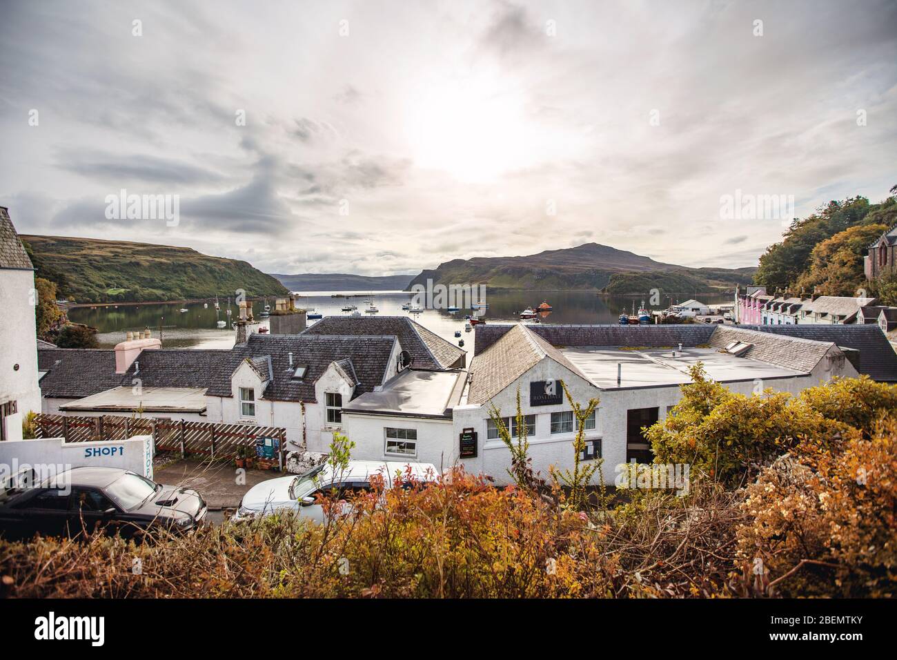 Esplora l'architettura dei quartieri costieri della Scozia Foto Stock