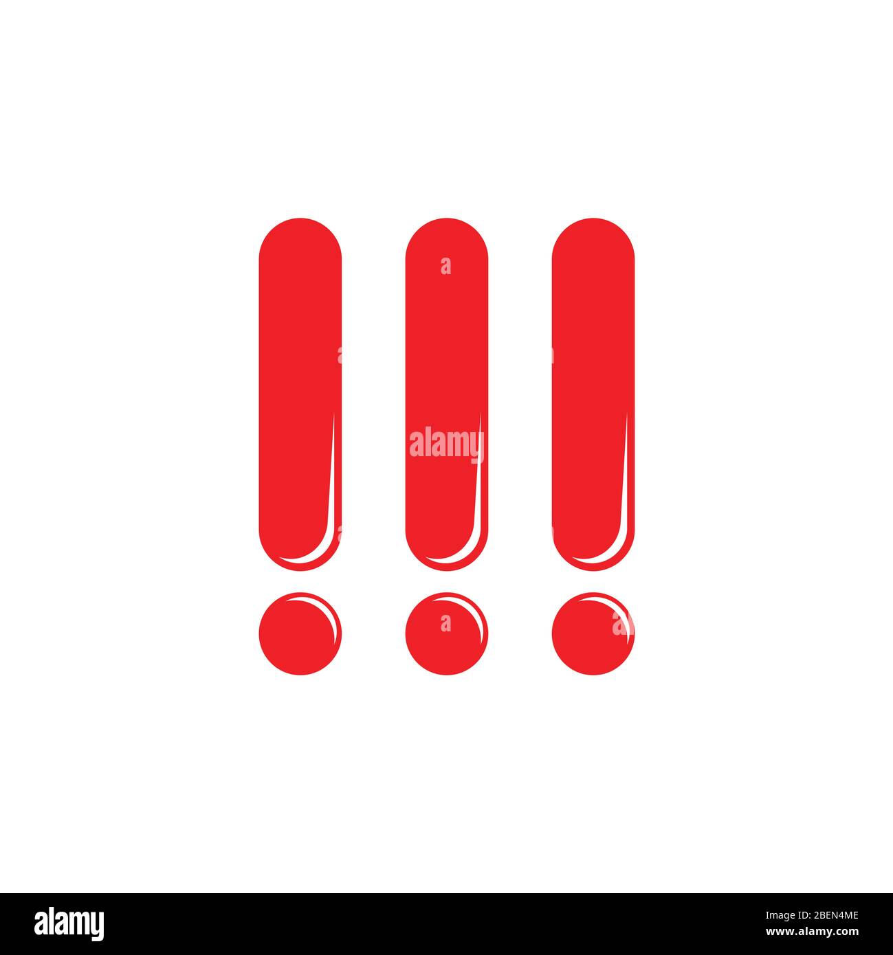 semplice esclamativo simbolo brillare disegno decorazione vettore Illustrazione Vettoriale