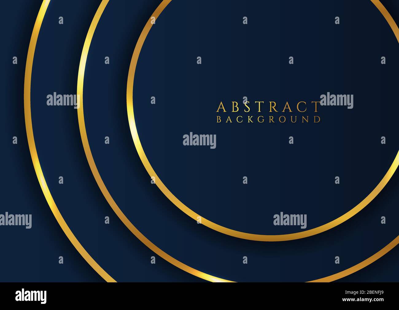 Cerchio forma astratta sfondo lussuoso disegno livello forma d'onda stile. Illustrazione vettoriale. Illustrazione Vettoriale