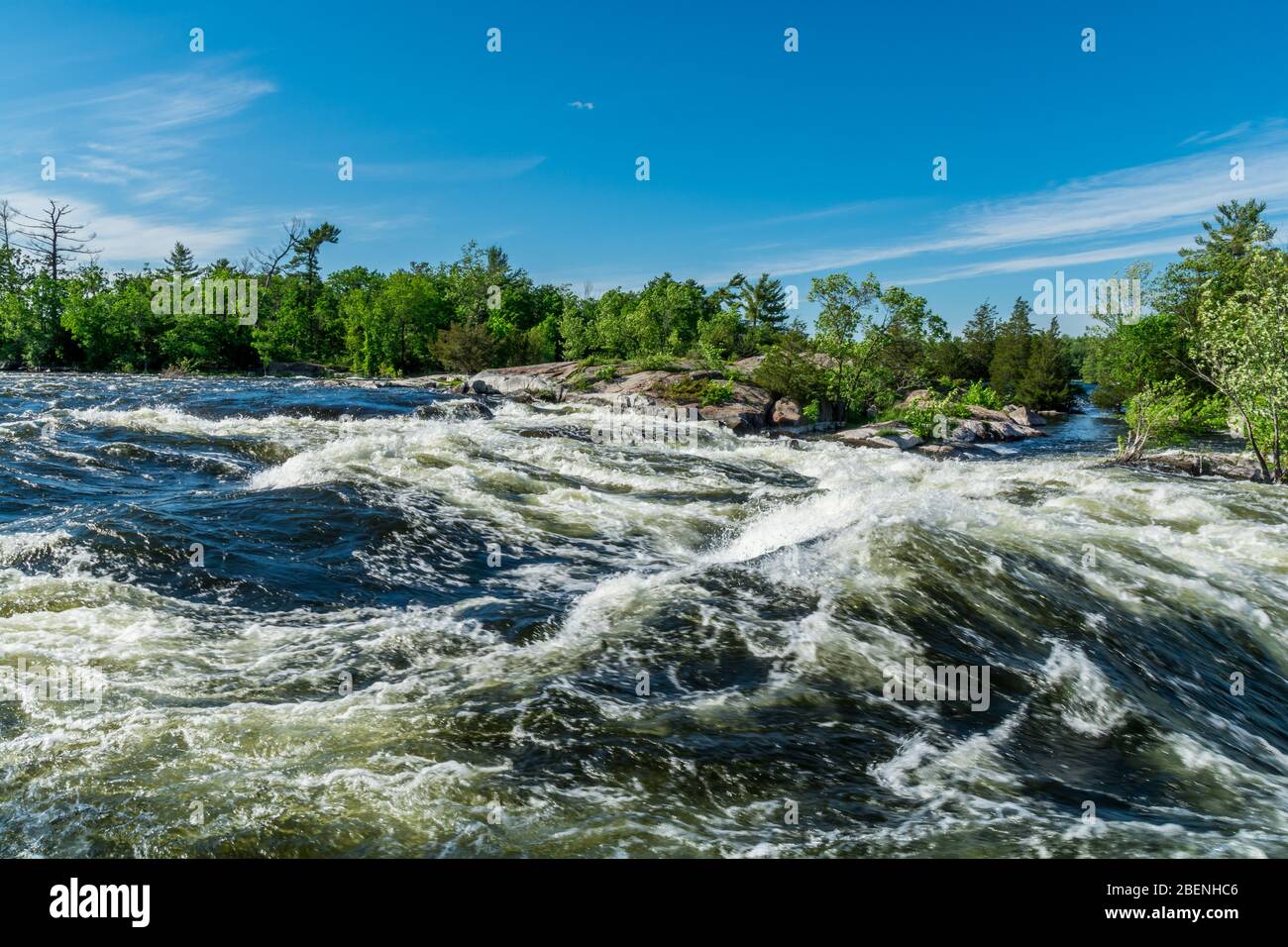 Burleigh Falls Provincial Park Selwyn Peterborough County Ontario Canada Foto Stock