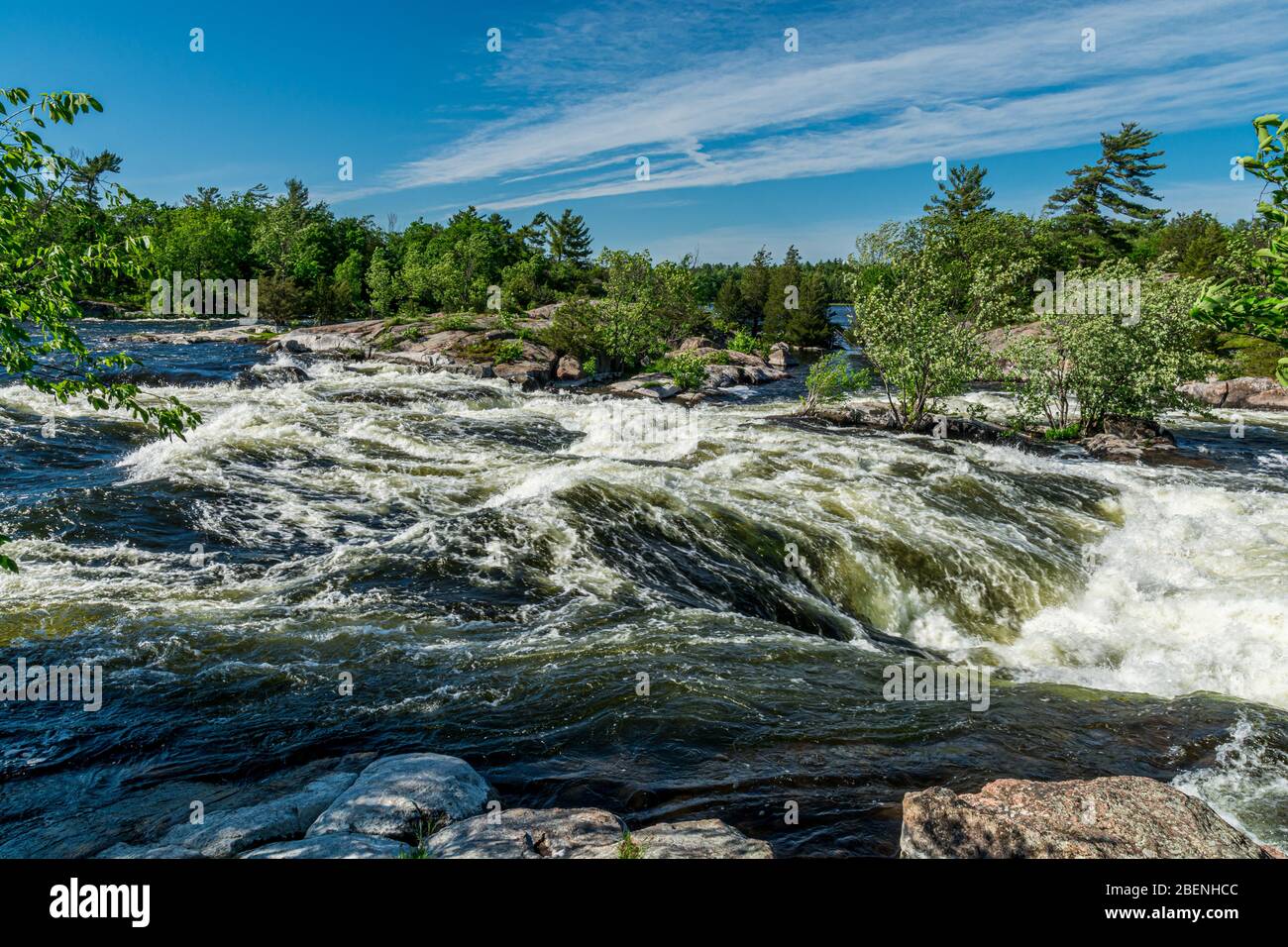 Burleigh Falls Provincial Park Selwyn Peterborough County Ontario Canada Foto Stock