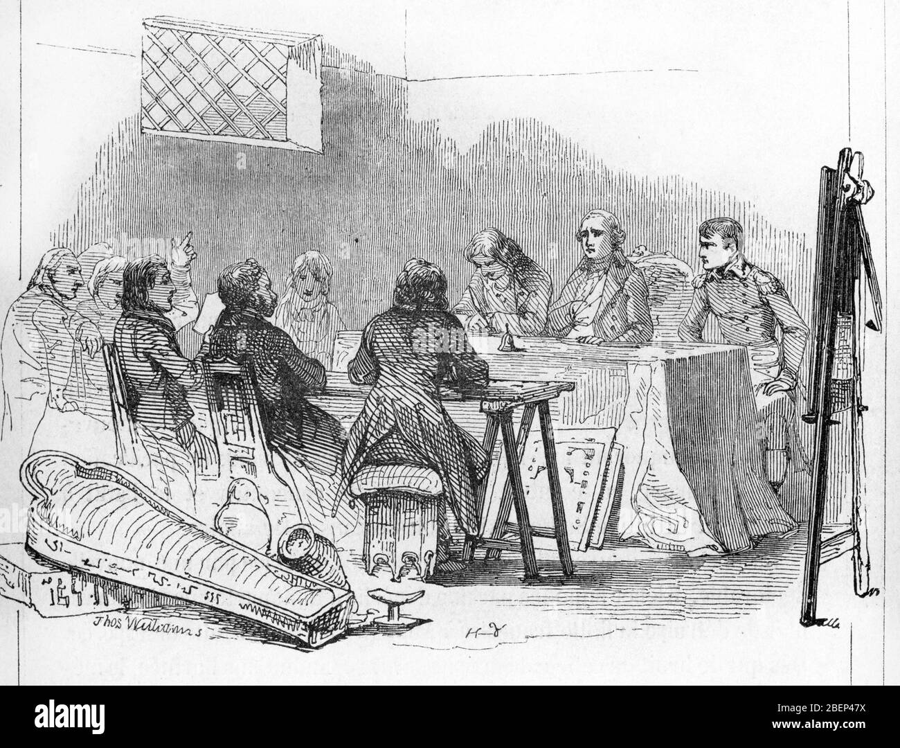 Campagne d'Egypte : Administration de l'egypte par Napoleon Bonaparte (1769-1821) vers Septembre 1798' (campagna francese in Egitto e Siria: Napoleone Foto Stock