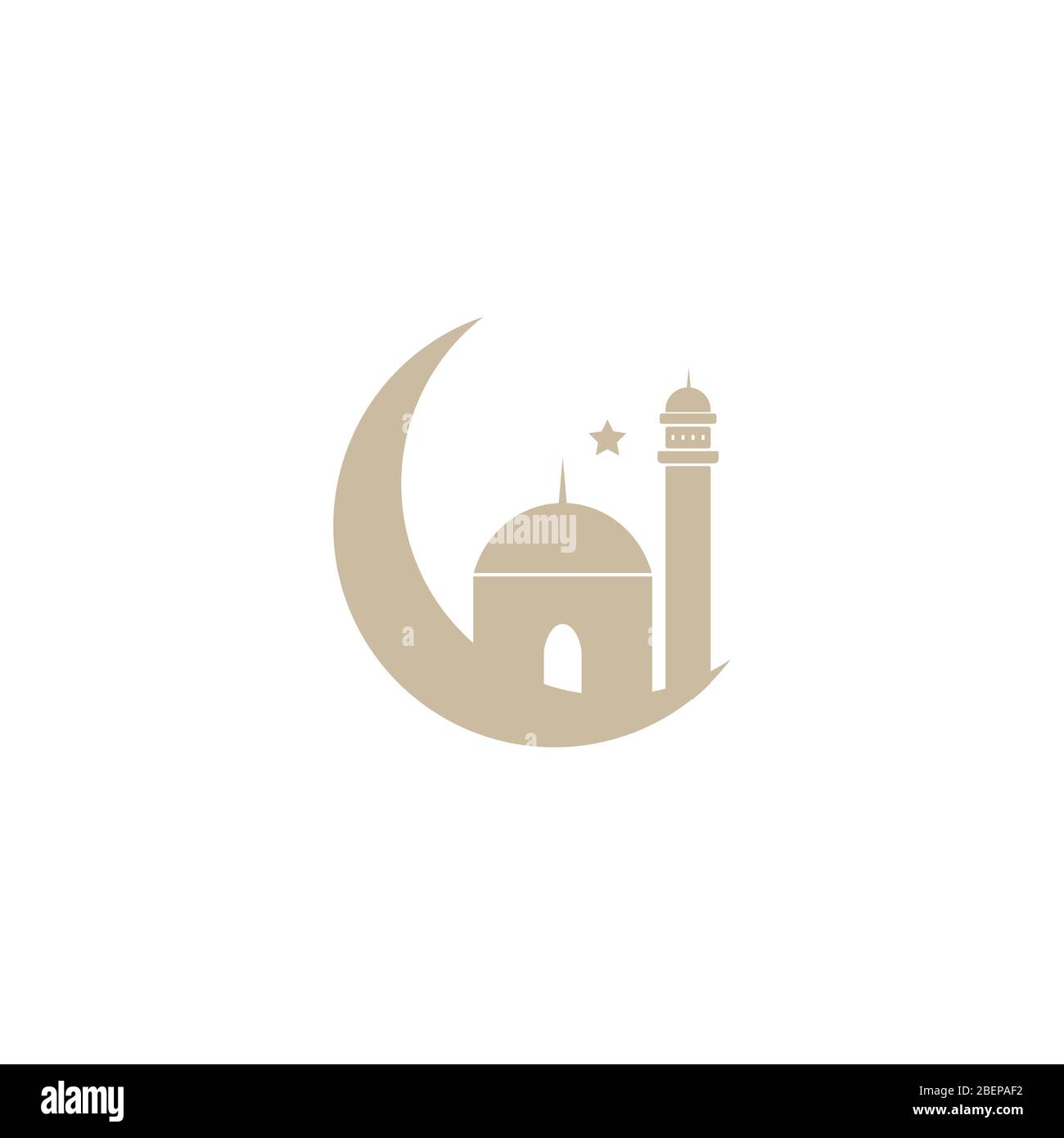 Il Ramadan greeting card con la calligrafia Araba Ramadan Kareem. Sfondo islamico la metà di un mese con moschee Illustrazione Vettoriale