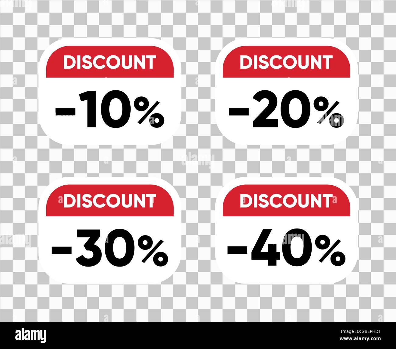 Etichette di sconto Vendita Imposta modelli di badge vettoriali, 10 off, 20, 30, 40% di sconto simboli di etichetta, promozione icona piatta con ombra lunga, vendita di spazio sti Illustrazione Vettoriale Etichette di sconto Vendita Imposta modelli di badge vettoriali, 10 off, 20, 30, 40% di sconto simboli di etichetta, promozione icona piatta con ombra lunga, vendita di spazio sti Illustrazione Vettoriale