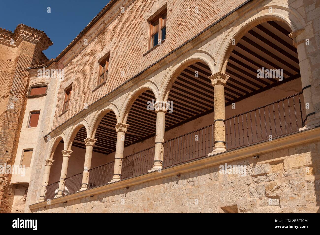 Palazzo dei Conti Grajal, secolo XVI. Grajal de Campos, Spagna Foto Stock