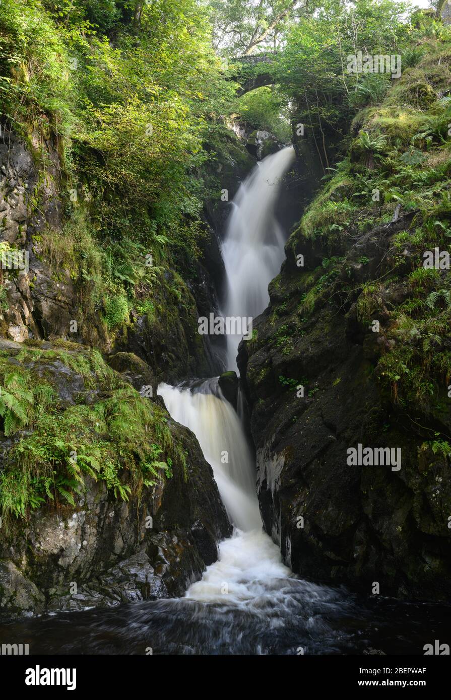 Cascata dell'Aira Force nel Lake District Foto Stock
