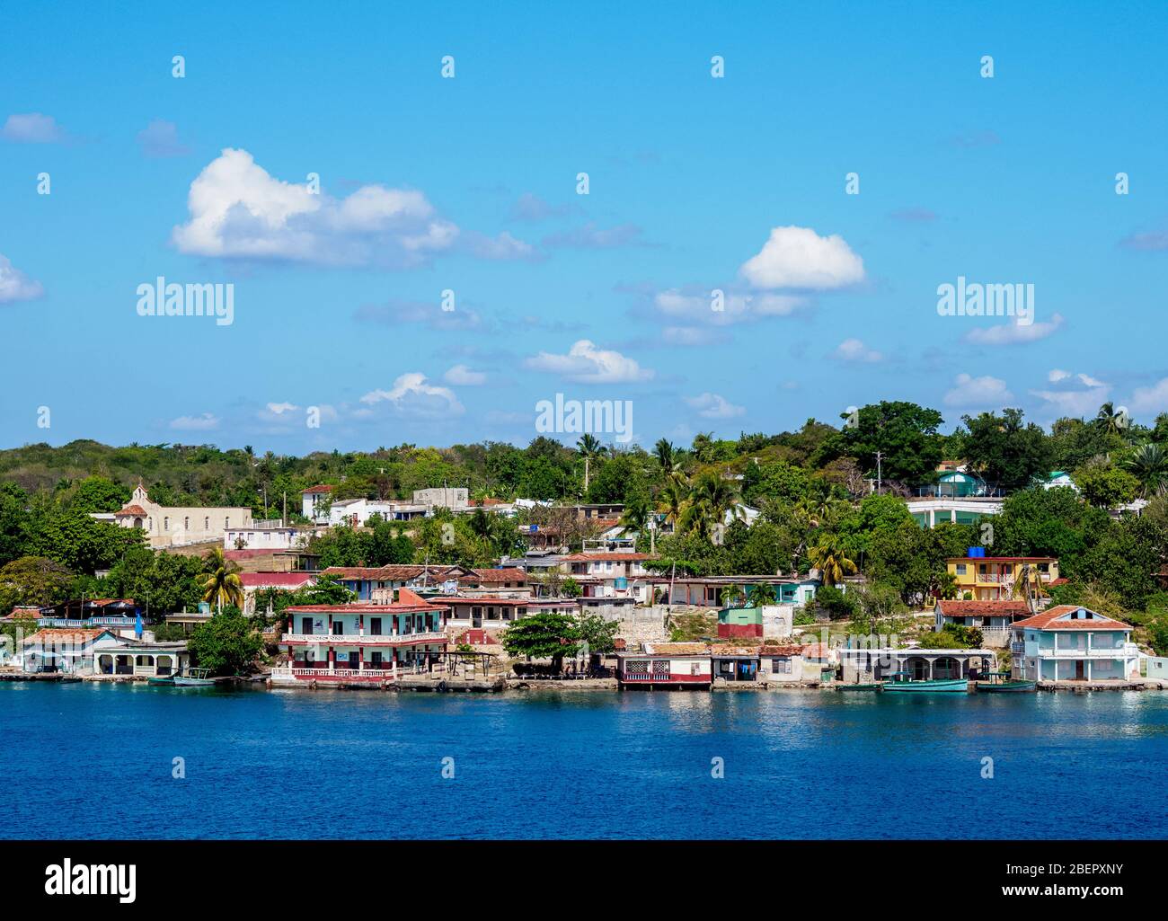 Cienfuegos Bay e Jagua, Provincia di Cienfuegos, Cuba Foto Stock