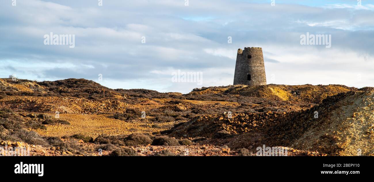 Miniera di rame di Parys Mountain in Anglesey Foto Stock